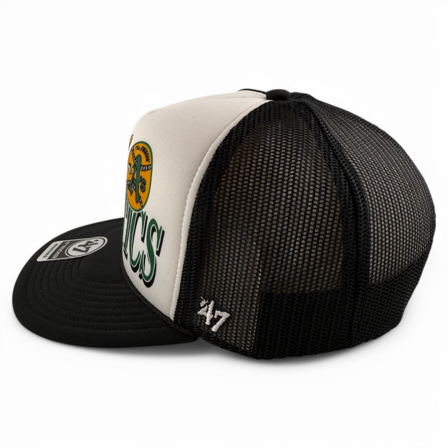 '47 Brand Oakland Athletics A's Creedence Foam Trucker Snapback Mesh Back Hat