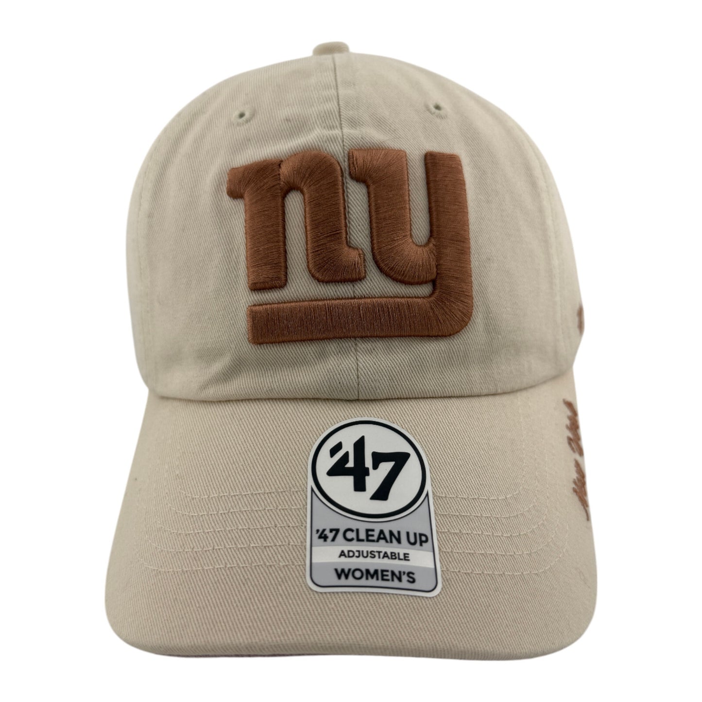 '47 Brand New York Giants NFL Ballpark Cheer Womens Clean Up Adjustable Dad Hat