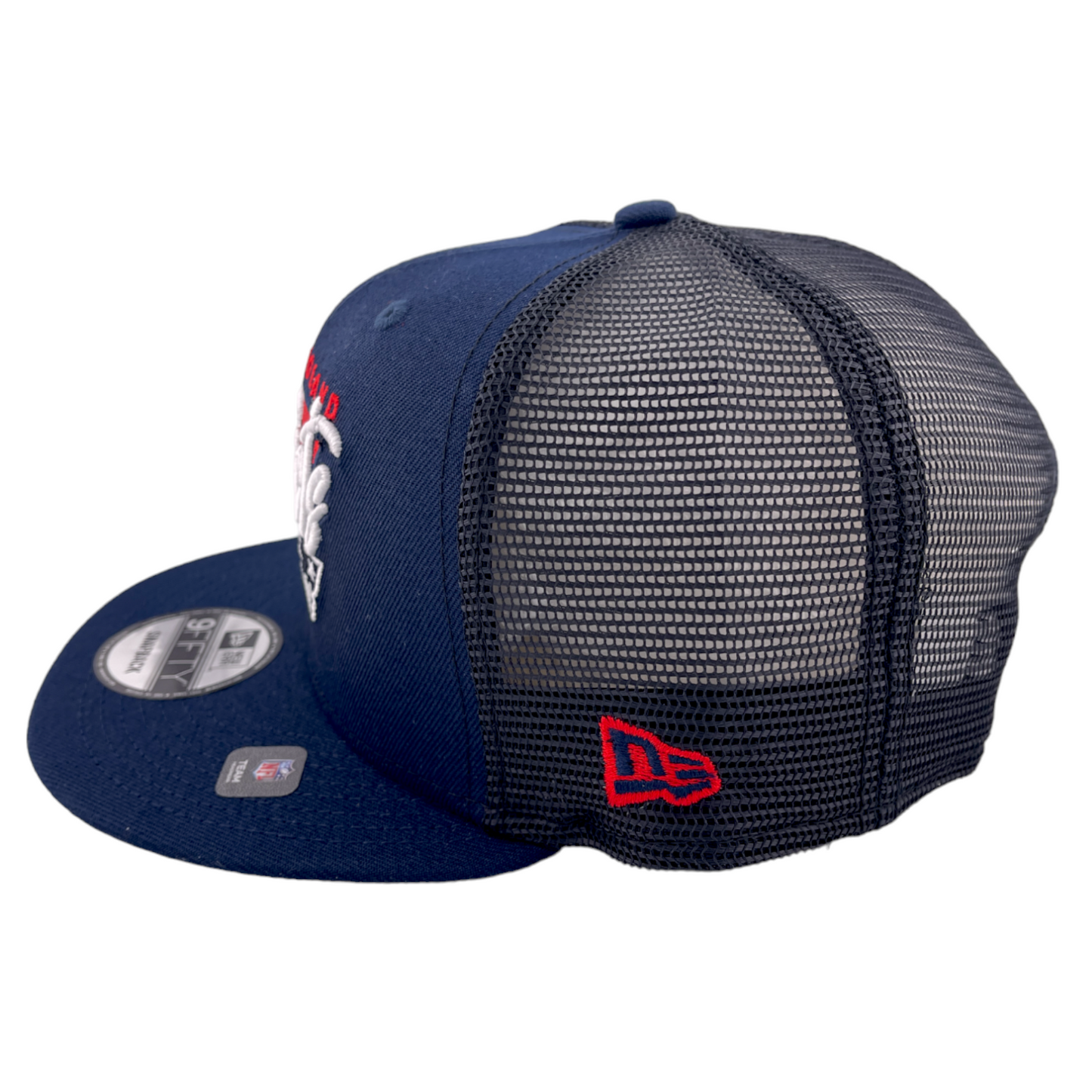 New Era New England Patriots Mesh Back NFL Navy Blue/Grey UV 9FIFTY Snapback Hat Cap