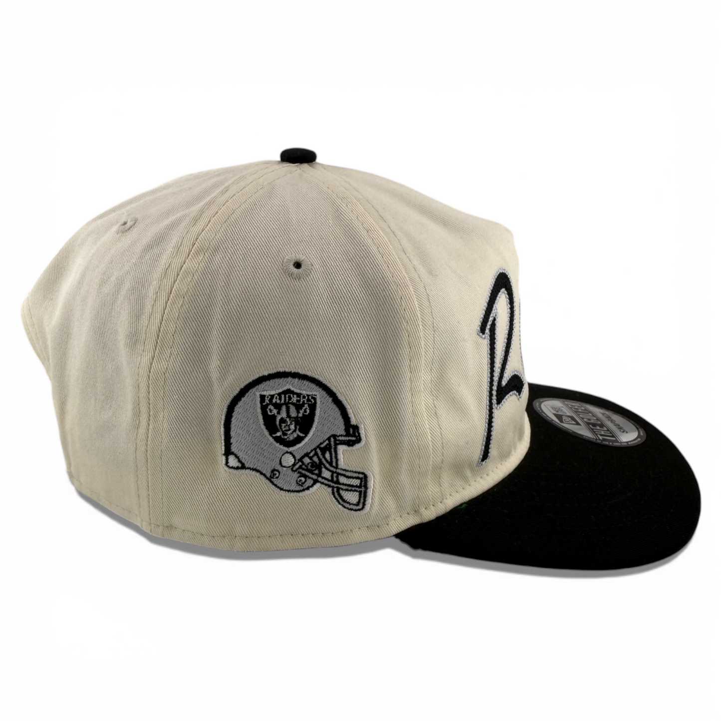 New Era Las Vegas Raiders NFL Retro Script Golfer A-Frame Snapback Adjustable
