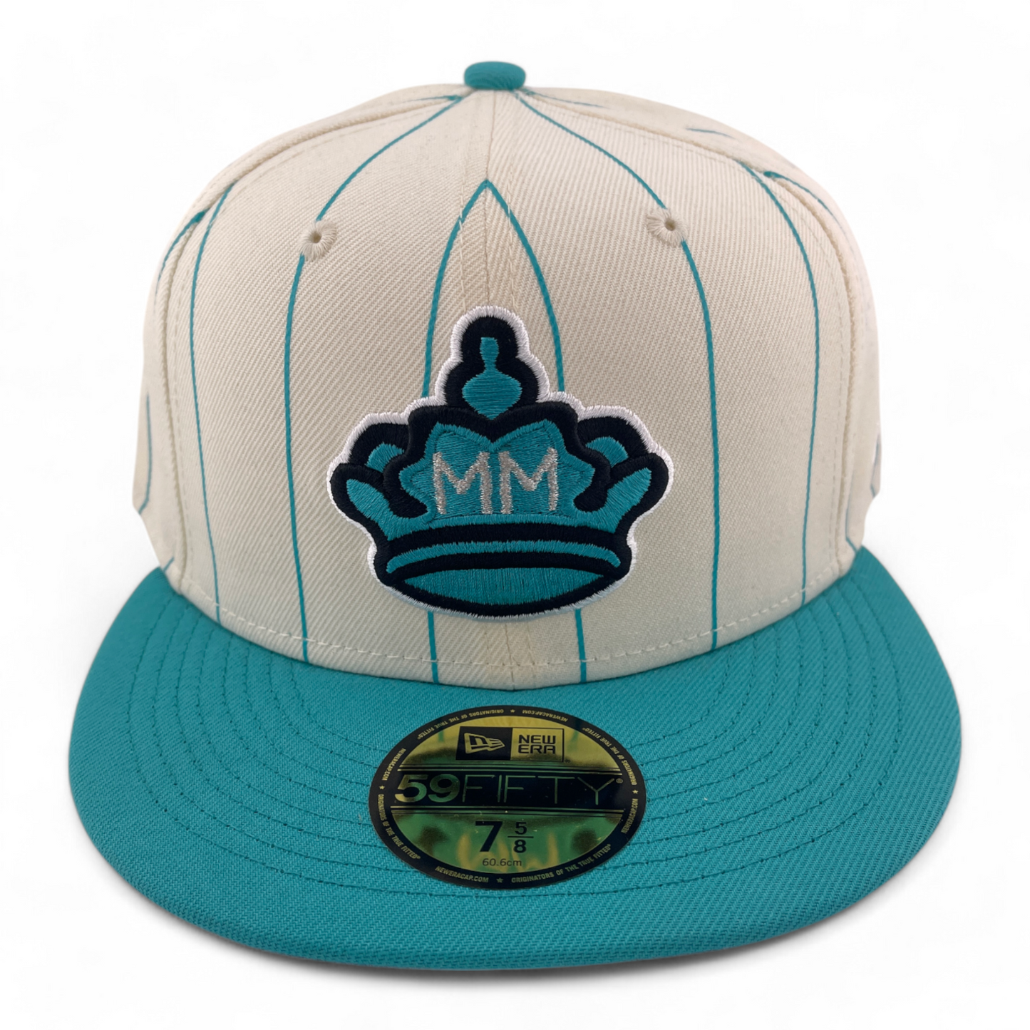 New Era Miami Marlins MLB Cooperstown Retro City Pinstripe 59FIFTY Fitted Hat