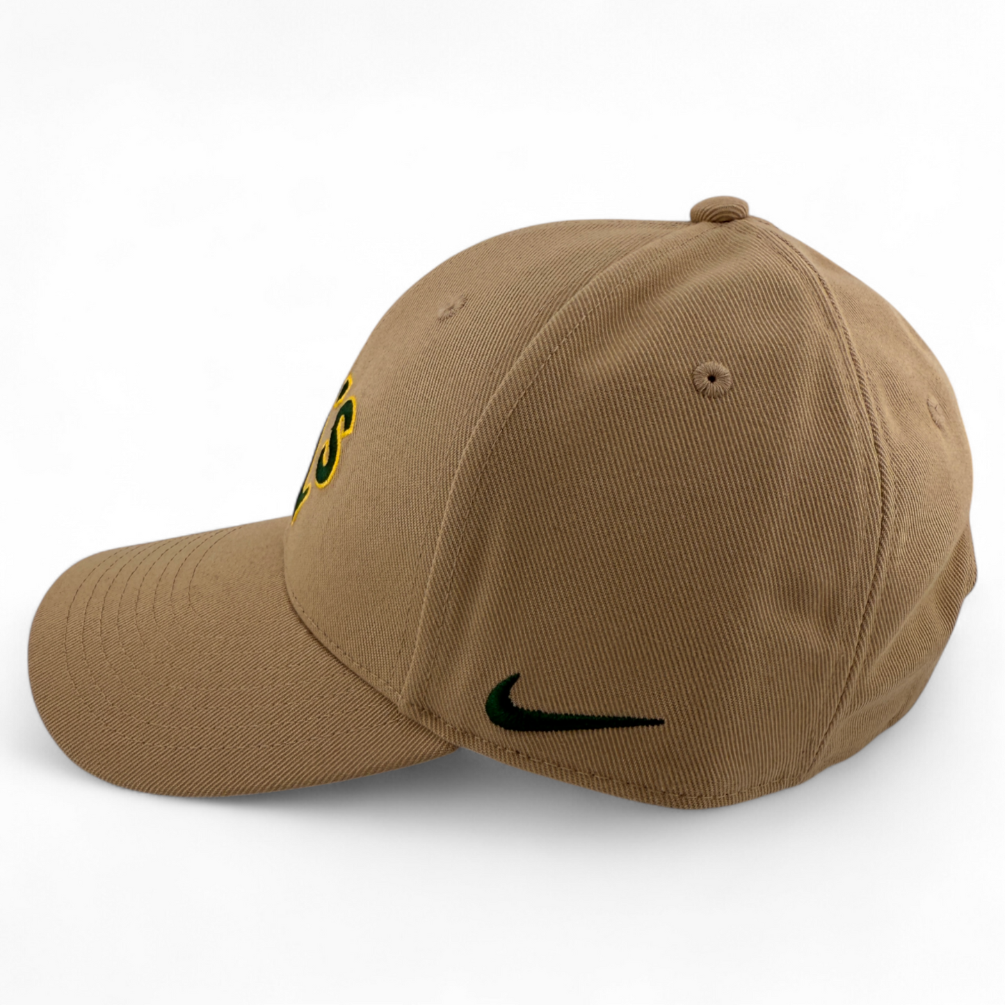 Nike Oakland Athletics A's MLB Tan Khaki Club Cap Structured Adjustable Hat