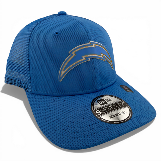 New Era Los Angeles Chargers Rubberized Trucker 9Seventy Snapback Adjustable Hat