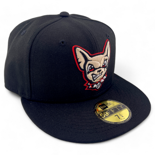 New Era El Paso Chihuahuas MiLB Classic All Black UV 59FIFTY Fitted Hat Cap