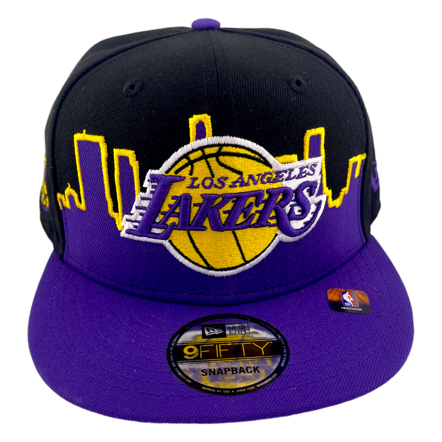 New Era Los Angeles Lakers Tip Off 2022 Black/Purple NBA 9FIFTY Snapback Hat Cap