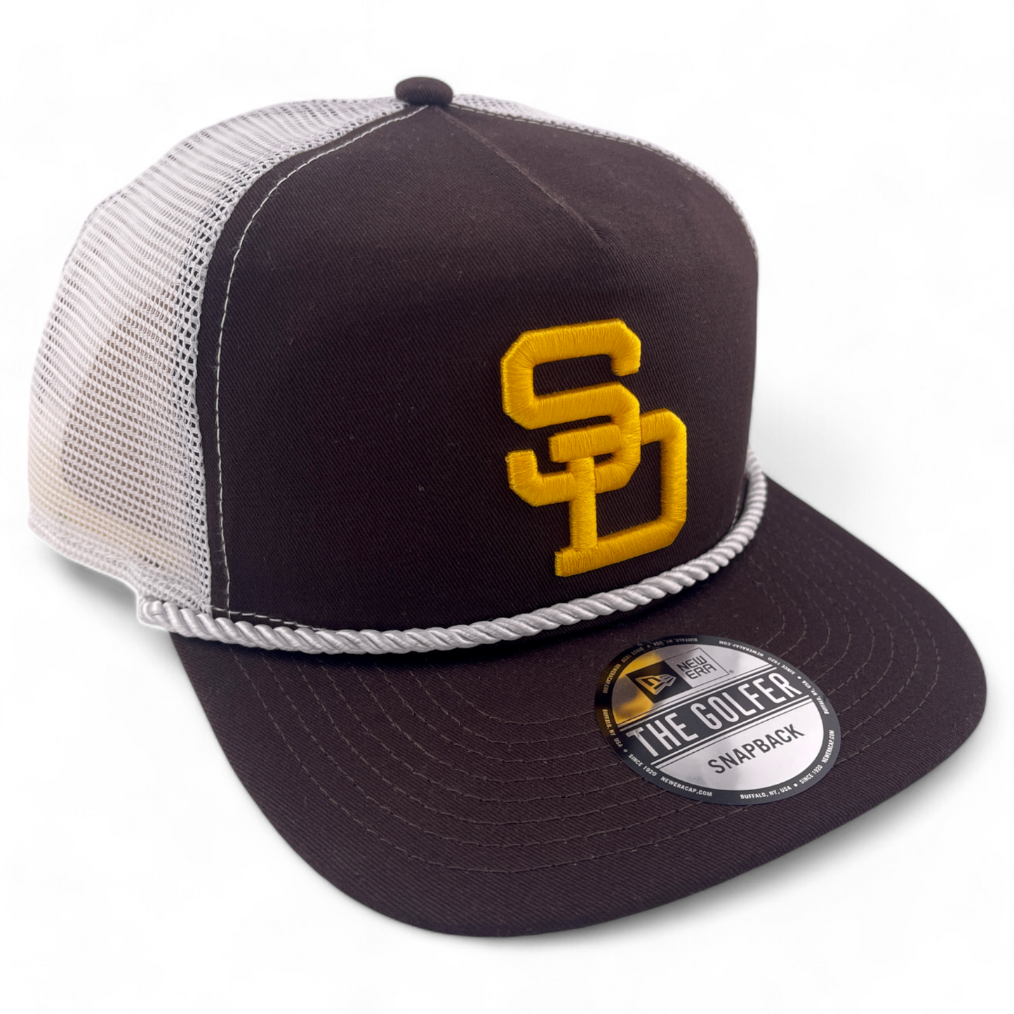 New Era San Diego Padres MLB The Golfer Golf A-Frame Snapback Adjustable Hat