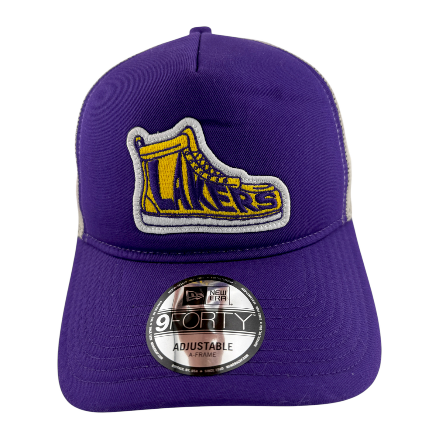 New Era Los Angeles Lakers Sneaker Foam Trucker 9Forty Snapback Adjustable Hat