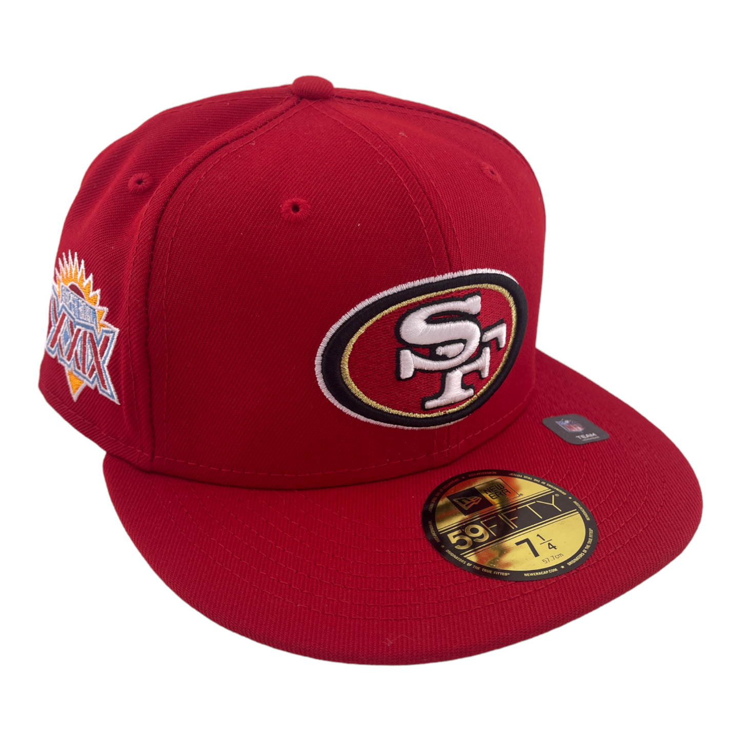 New Era San Francisco 49ers Super Bowl XXIX Side Patch Red 59FIFTY Fitted Hat Cap