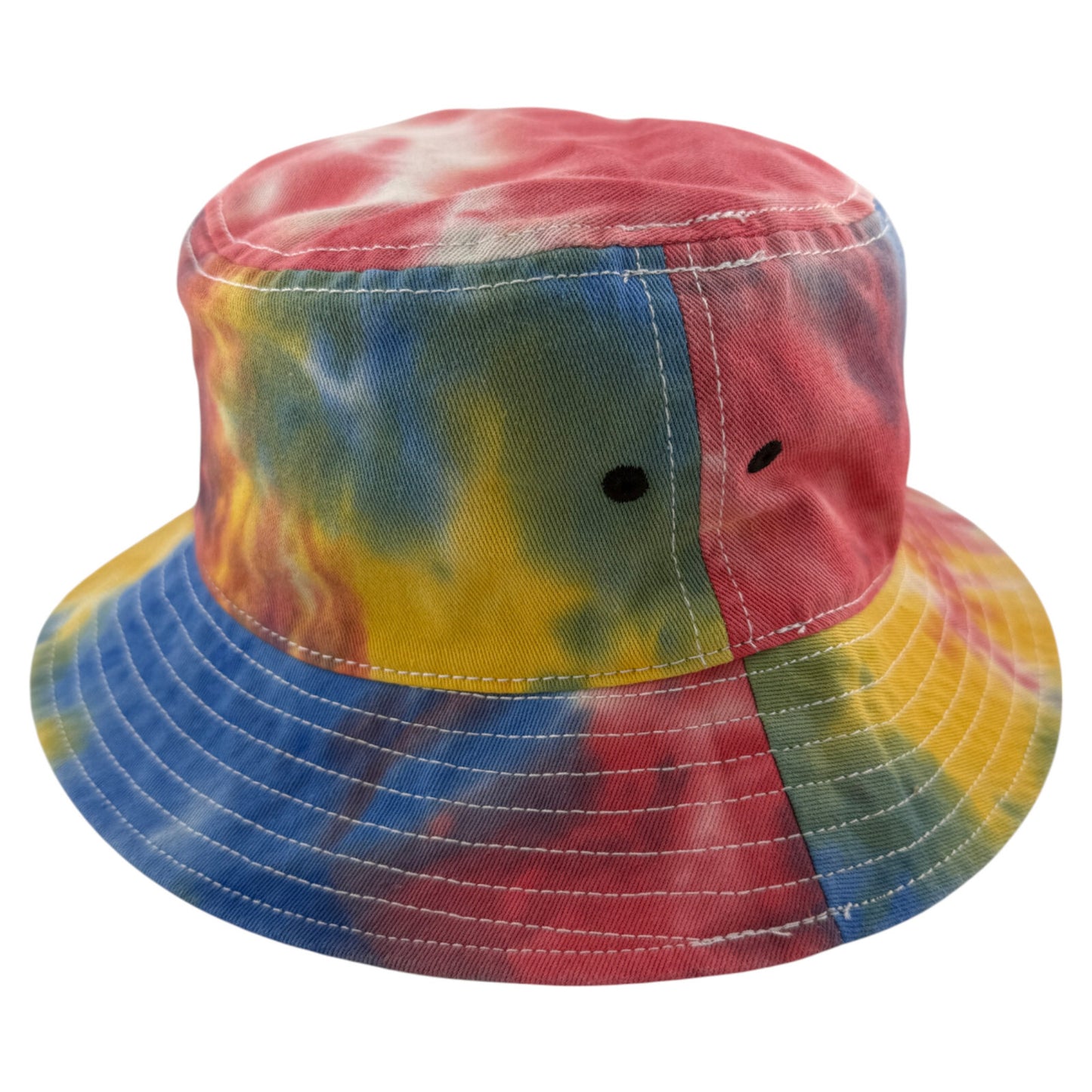 The Game GB493 Newport Tie Dye Black Rainbow Boonie Bucket Hat Cap Adult OSFA
