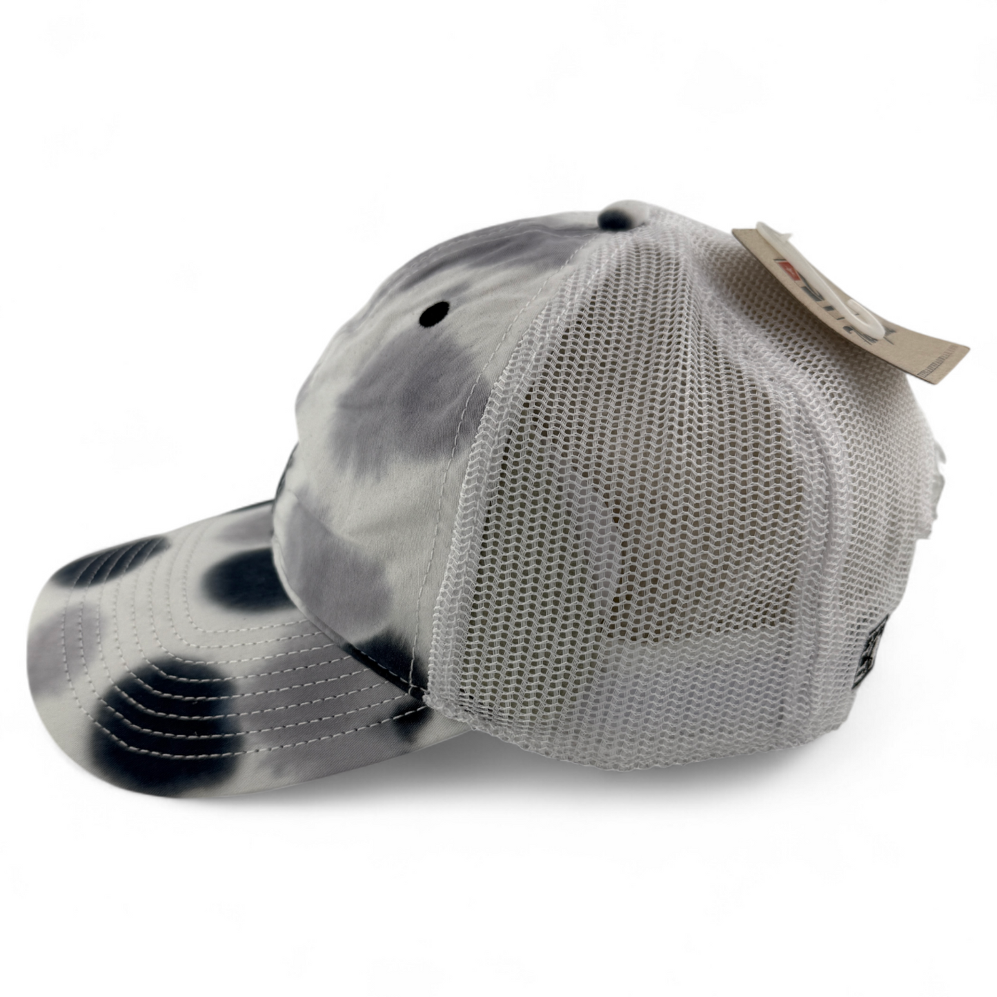The Game GB470 Greyscale Tie Dye Trucker Mesh Back Snapback Adjustable Dad Hat