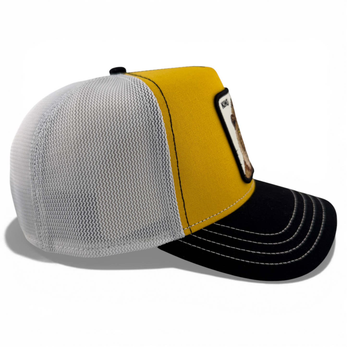Goorin Bros The King Lion Yellow Farm Mesh Trucker Snapback Adjustable Hat Cap