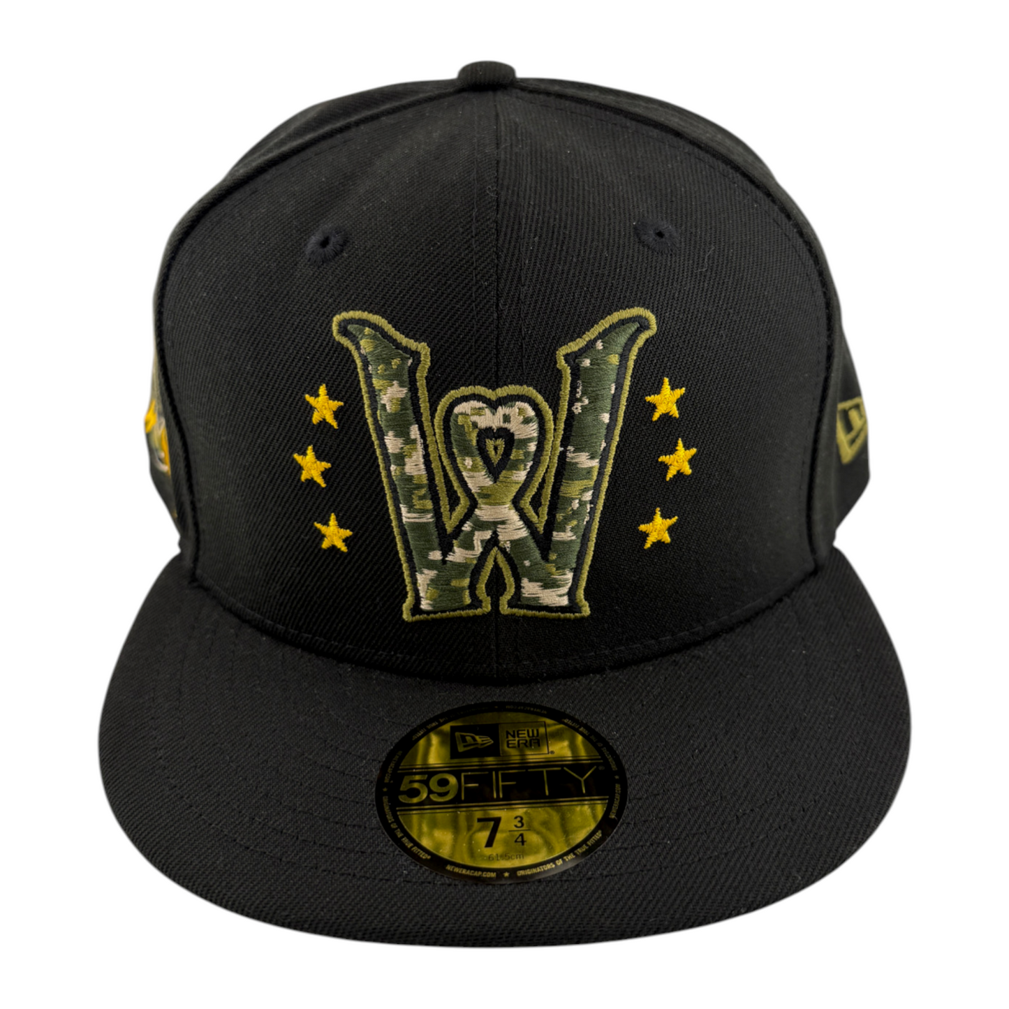 New Era Worcester Red Sox WooSox MiLB Armed Forces Day Camo 59Fifty Fitted Hat