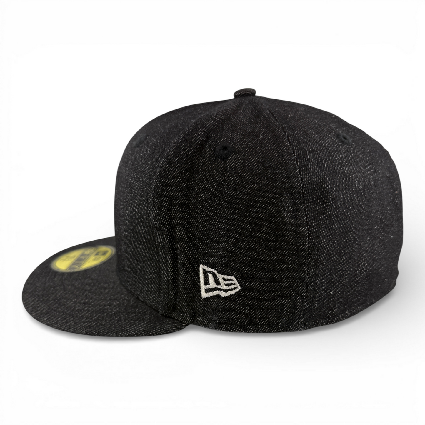 New Era Cleveland Guardians MLB Progressive Black Denim 59Fifty Fitted Hat Cap