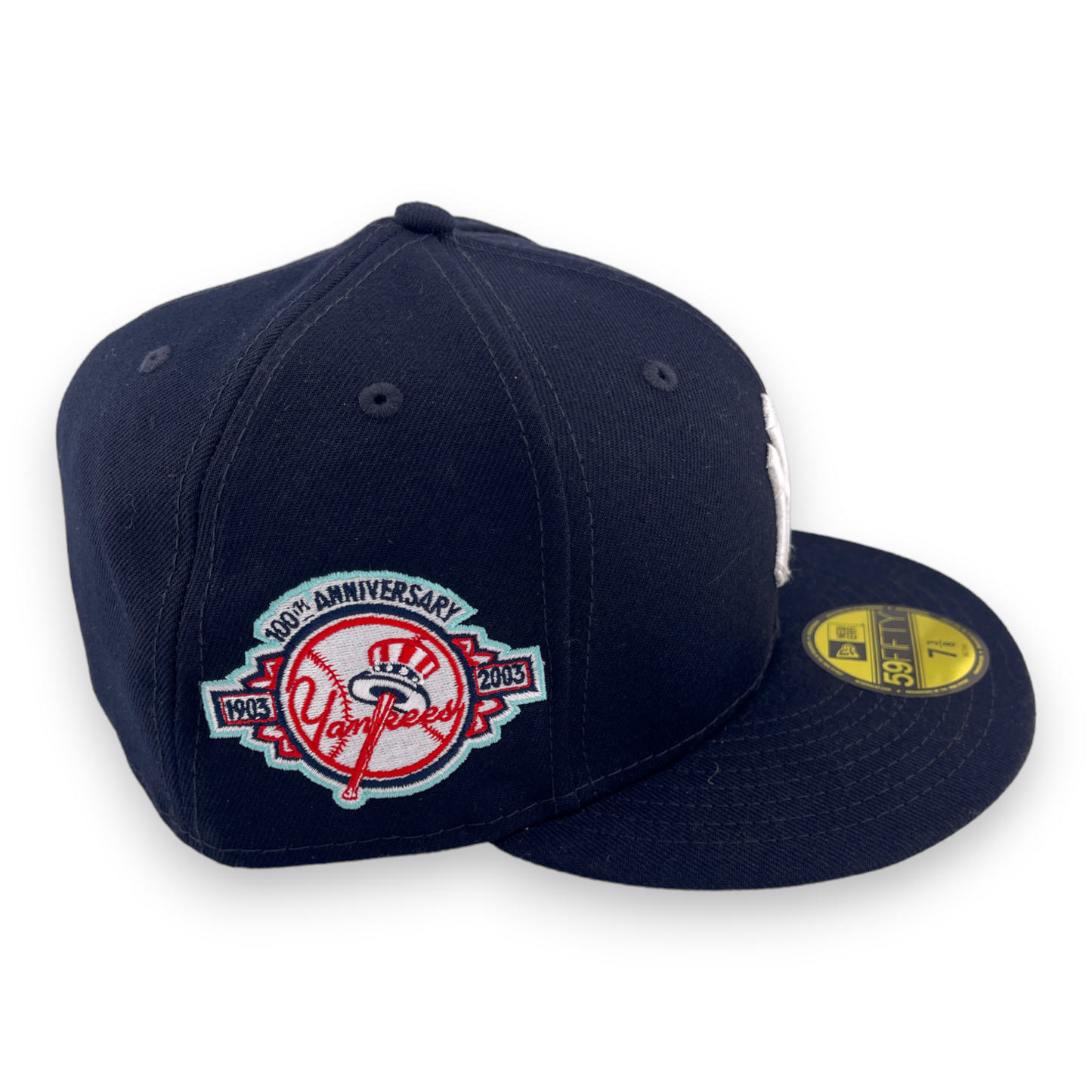 New Era New York Yankees 100th Anniversary Mint League UV Patch 59FIFTY Hat Cap