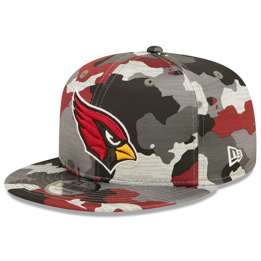 New Era Arizona Cardinals Training Camp 2022 NFL Red Camo 9FIFTY Snapback Hat