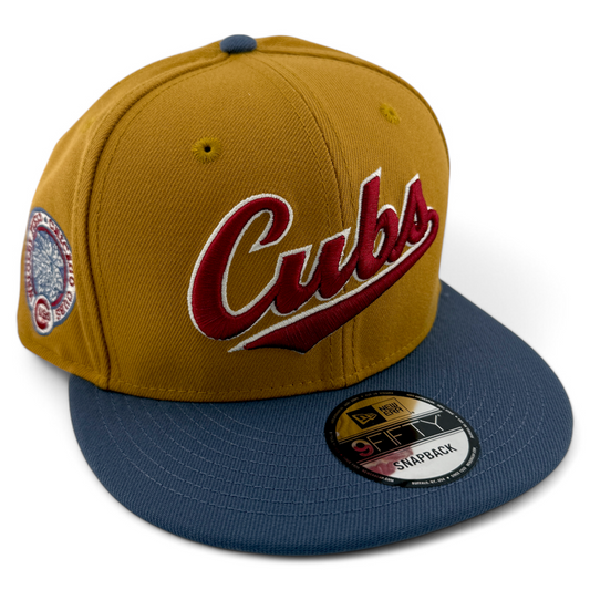 New Era Chicago Cubs MLB Panama Tan 9FIFTY Snapback Adjustable Hat Cap