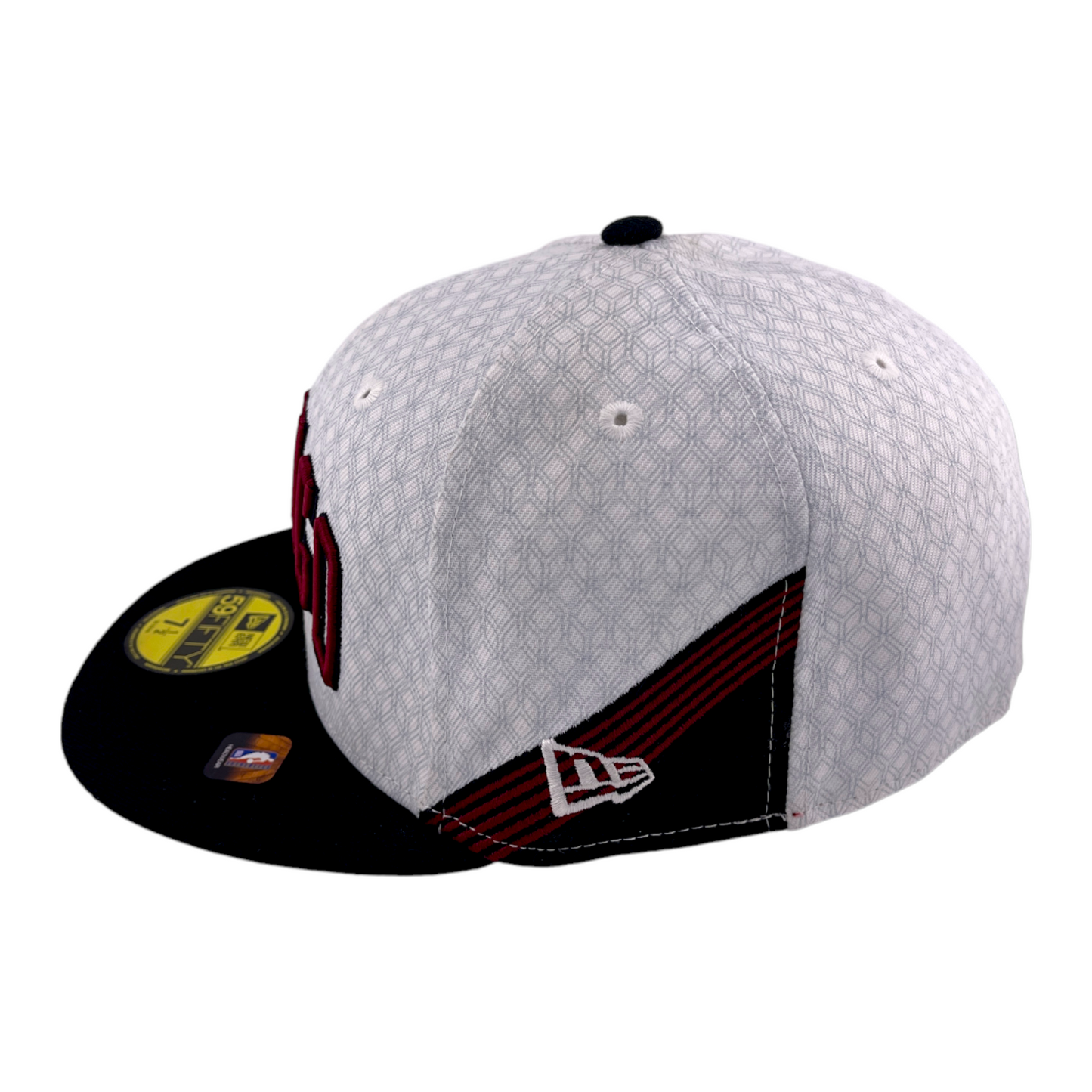 New Era Chicago Bulls 2022 City Edition White/Black/Red UV 59Fifty Fitted Hat Cap