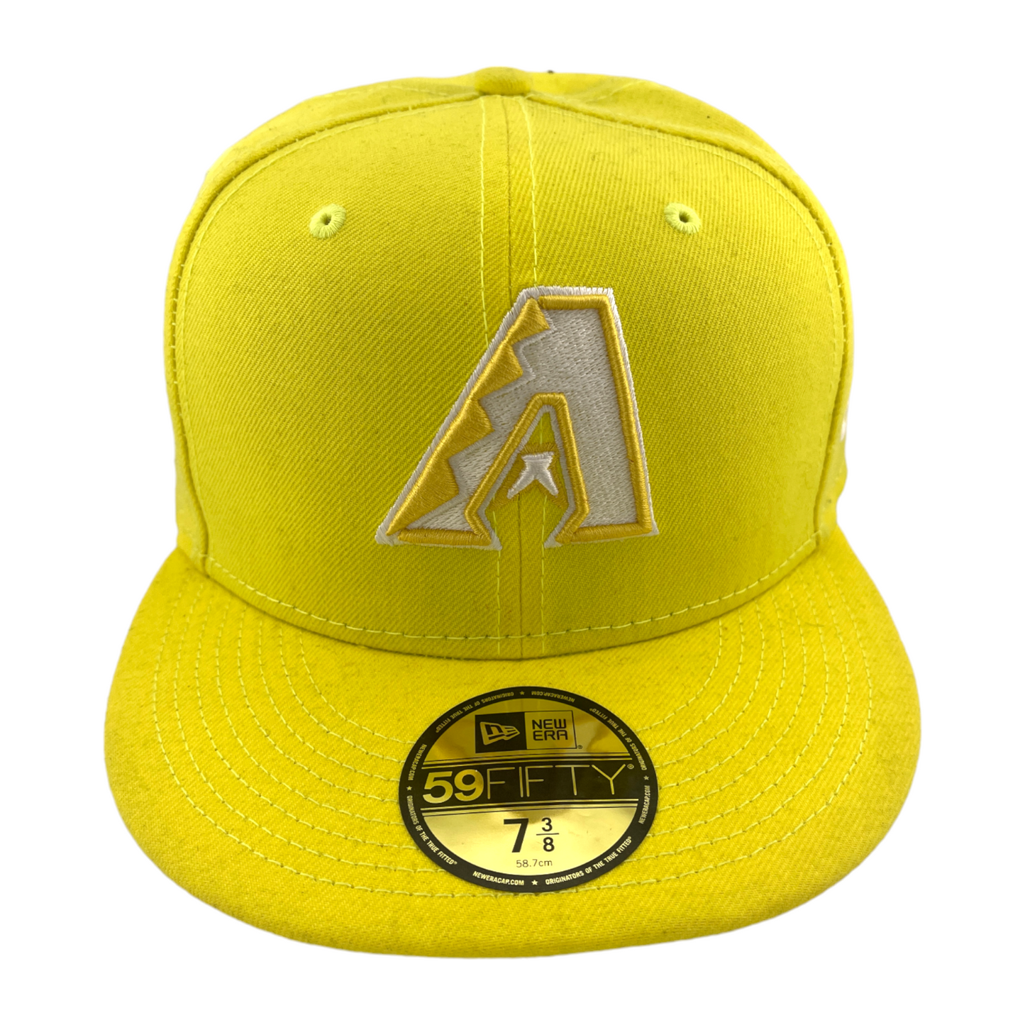 New Era Arizona Diamondbacks All Yellow Logo 59FIFTY Fitted Hat Cap