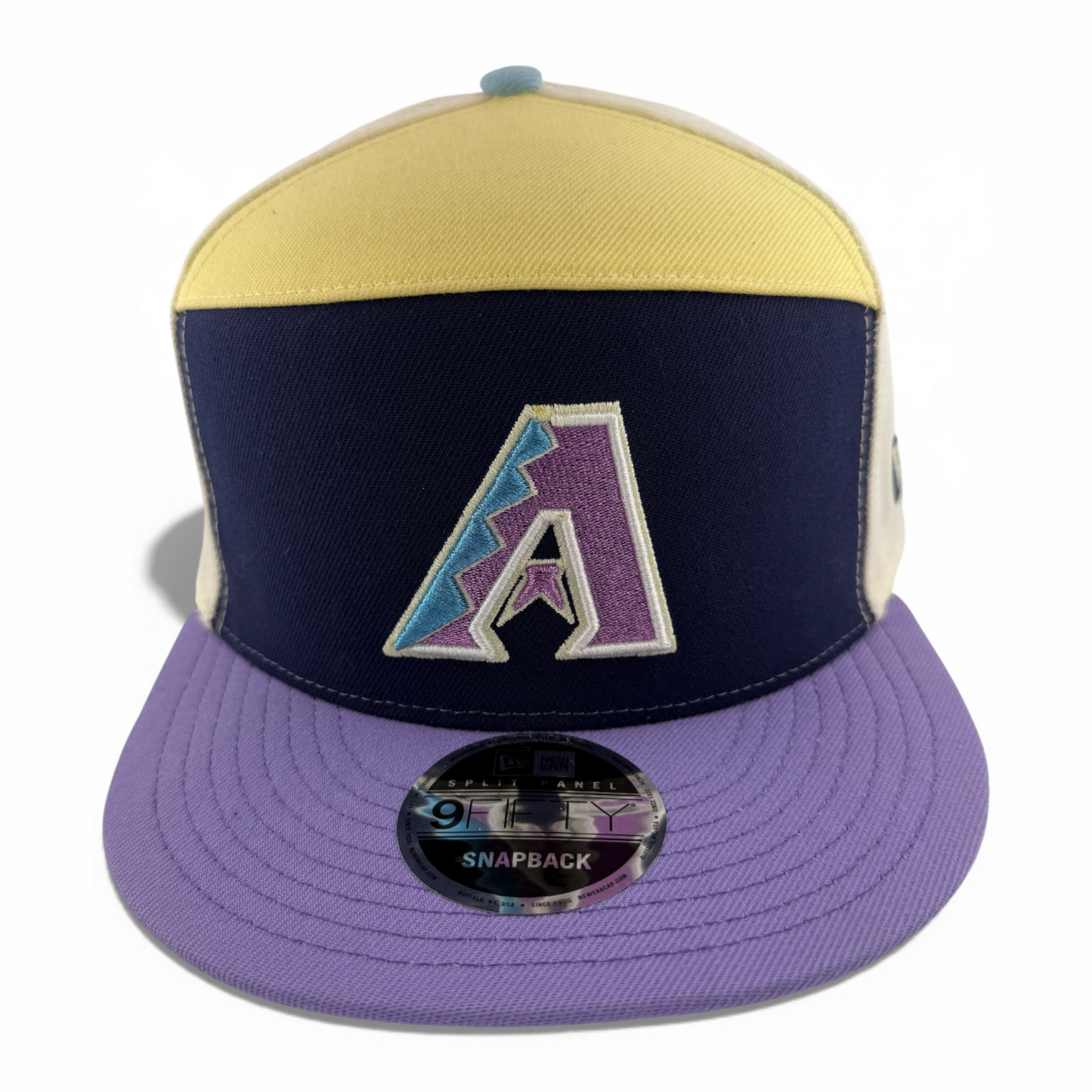 New Era Arizona Diamondbacks Pastel 9Fifty Split Panel Snapback Adjustable Hat