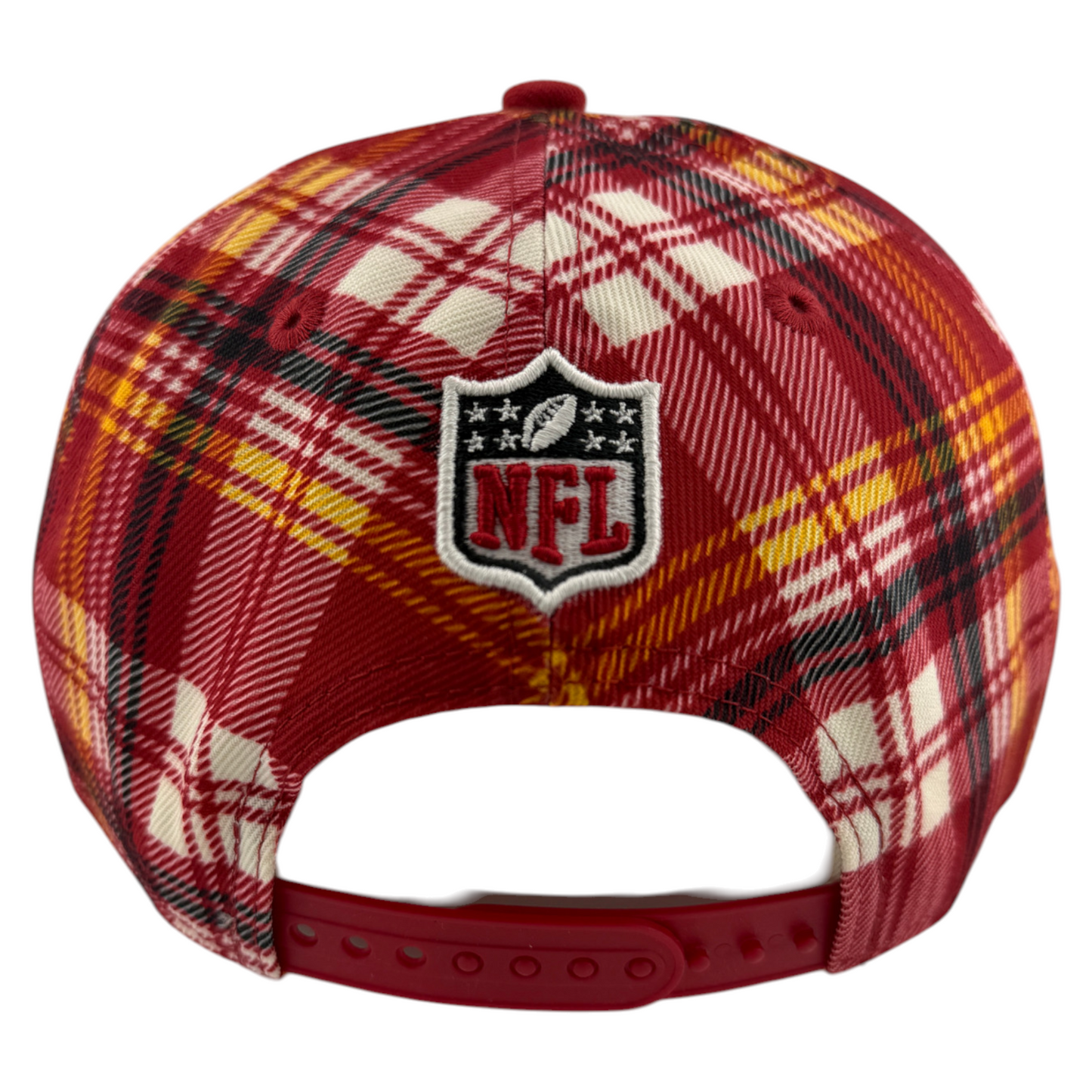 New Era Arizona Cardinals 2024 Sideline Plaid 9Fifty Snapback Adjustable Hat Cap