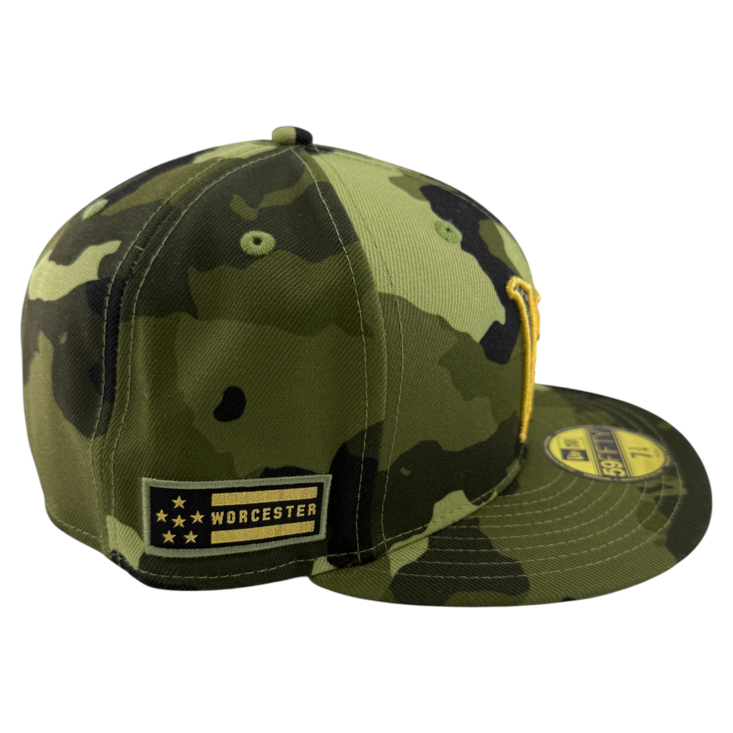 New Era Worcester Red Sox WooSox MiLB Camo Armed Forces Day 59Fifty Fitted Hat