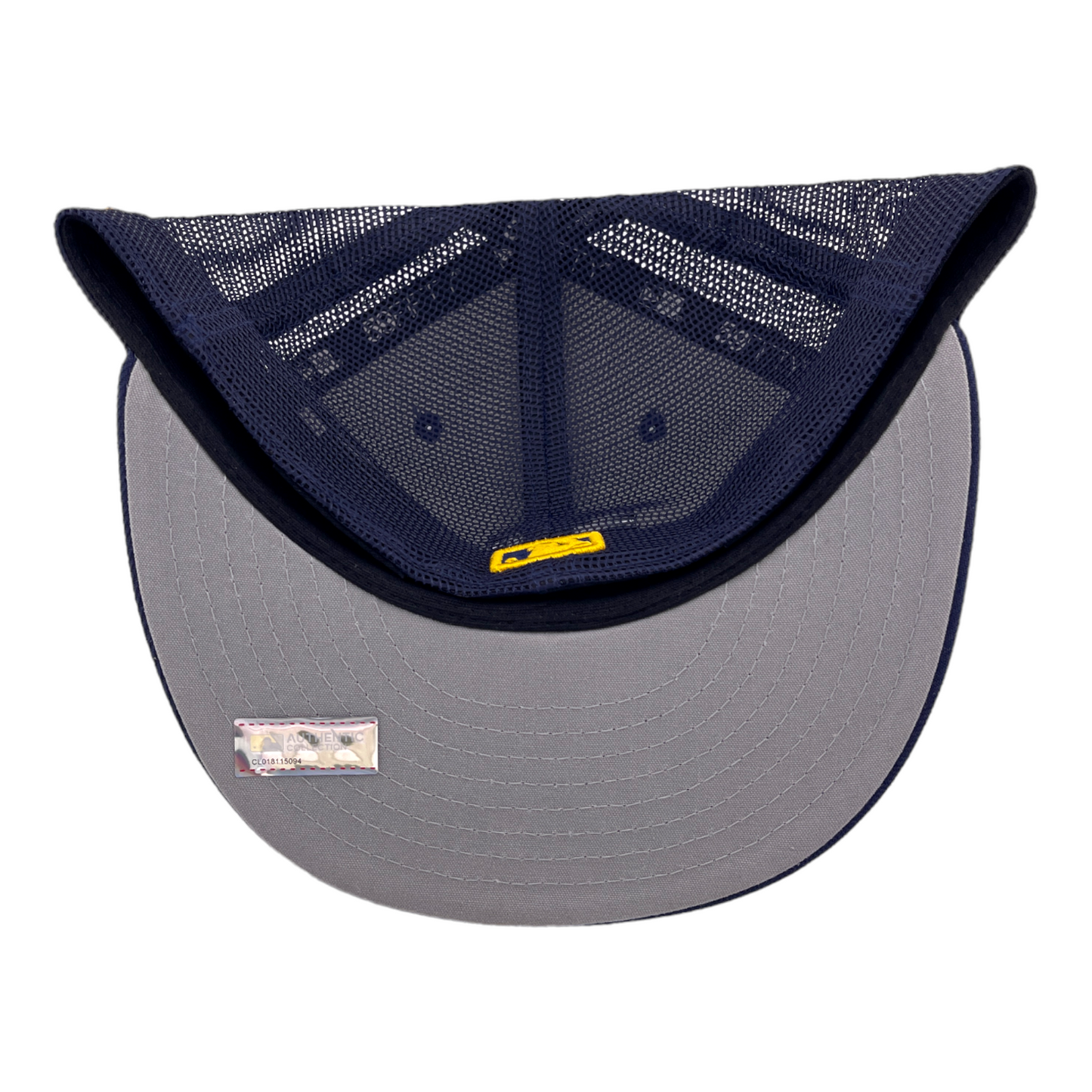 New Era Tampa Bay Rays Batting Practice Mesh Back Blue/Grey 59FIFTY Fitted Hat Cap