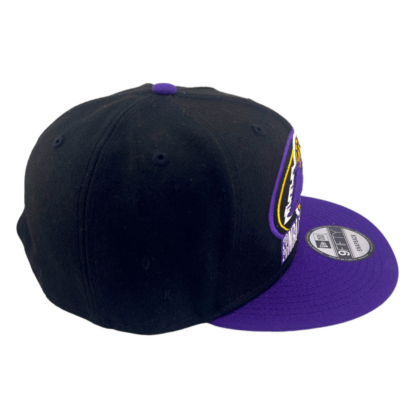 New Era Los Angeles Lakers 2020 NBA Champions Black/Purple 9FIFTY Snapback Hat Cap