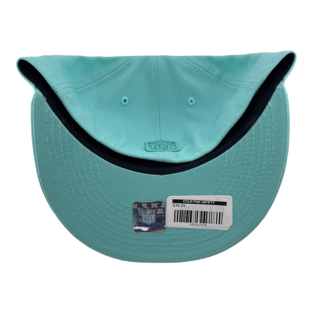 New Era Dallas Cowboys Color Pack Solid Turquoise Blue UV 59FIFTY Fitted Hat Cap