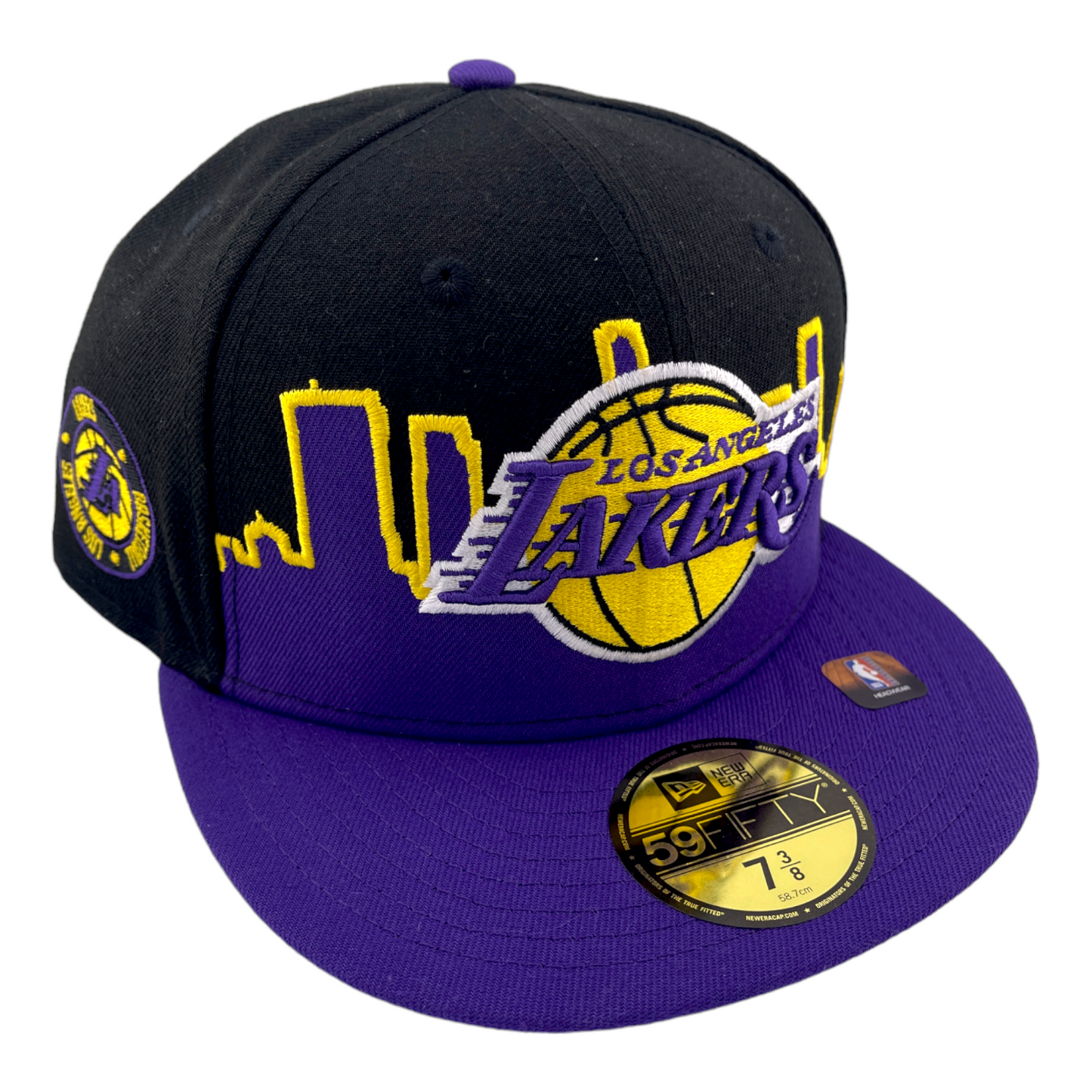 New Era Los Angeles Lakers Tip Off 2022 Black/Purple Grey UV 59Fifty Fitted Hat Cap