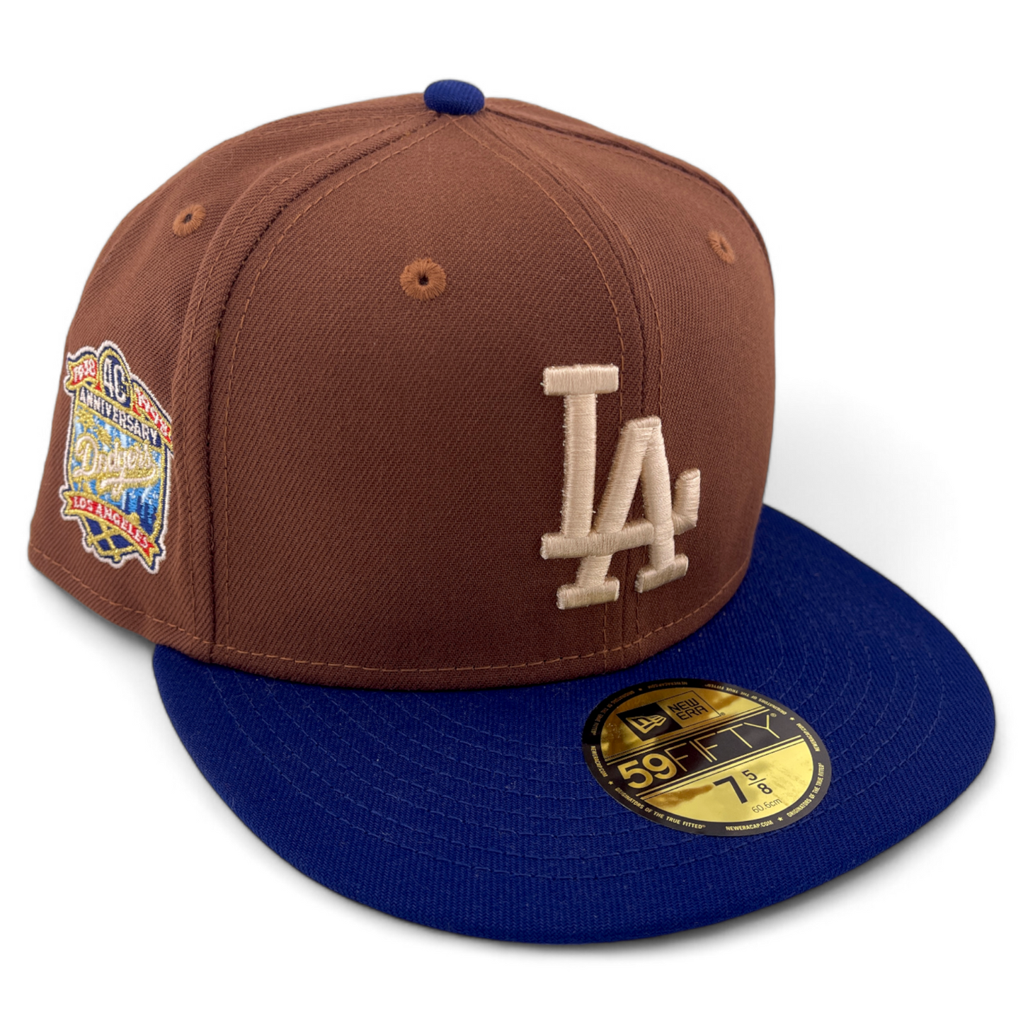 New Era Los Angeles Dodgers MLB Harvest Pack 40th Patch Tan 59FIFTY Fitted Hat