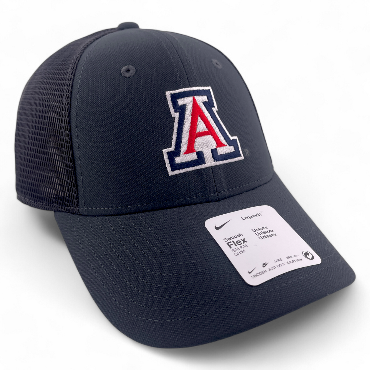 Nike University of Arizona Wildcats NCAA Mesh Back Grey Legacy91 Flex Fit Hat