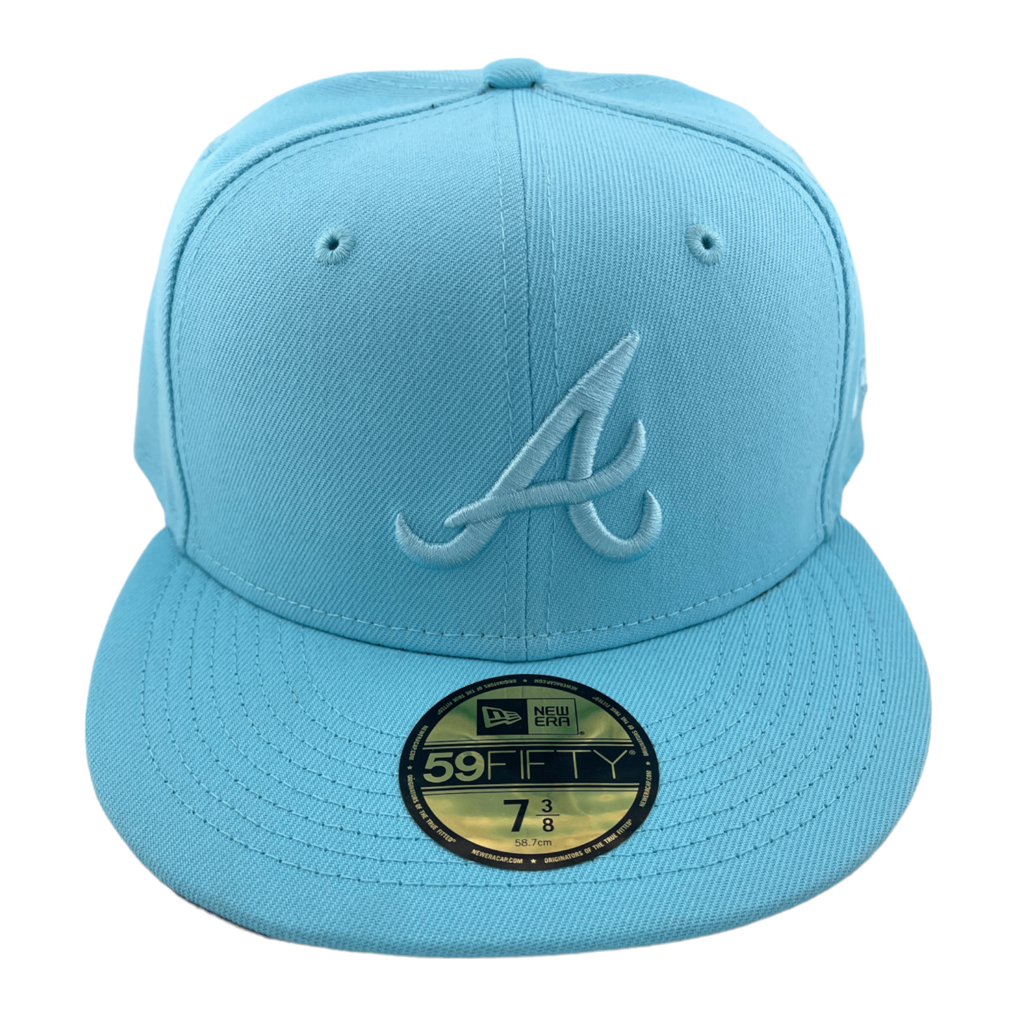 New Era Atlanta Braves Light Blue Color Pack Grey UV MLB 59FIFTY Fitted Hat