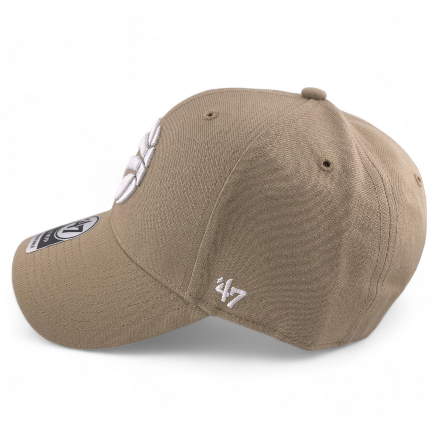 NEW '47 Brand Toronto Raptors NBA Tan/White Logo MVP Adjustable Hat Cap