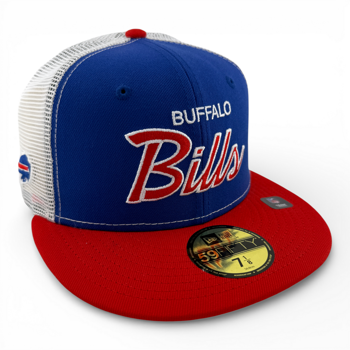 New Era Buffalo Bills NFL Draft ‘04 Lids Script Mesh Back 59FIFTY Fitted Hat Cap