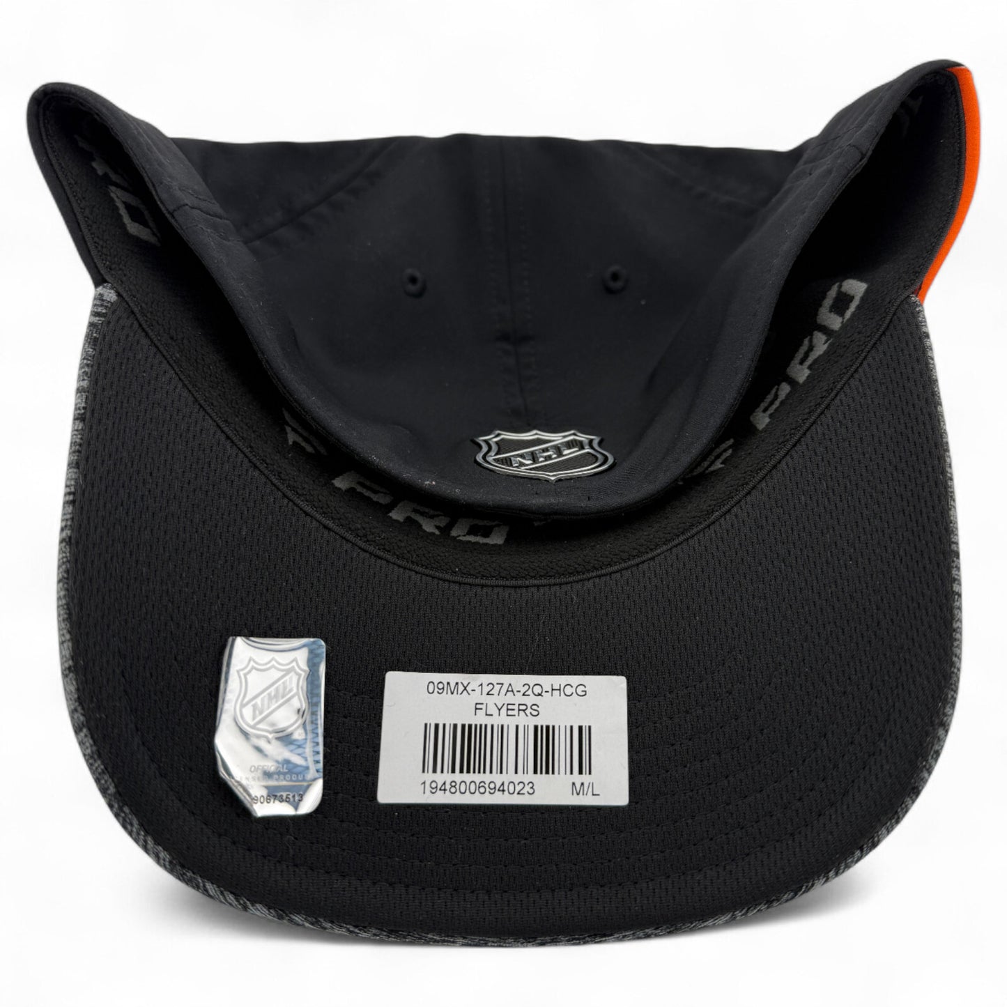 Fanatics Philadelphia Flyers NHL Locker Authentic Pro Series Stretch Fit Hat M/L