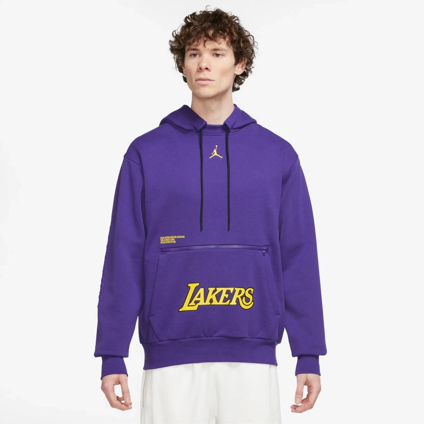 Nike Jordan Los Angeles Lakers Courtside Statement Edition Pullover Hoodie M
