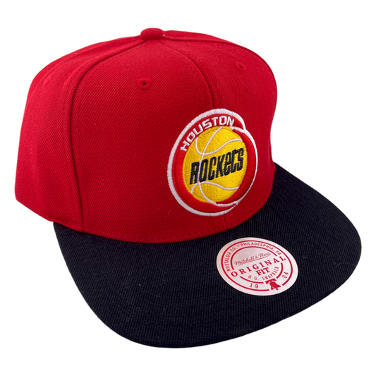 Mitchell & Ness Houston Rockets NBA HWC Core Basic Red/Black/Yellow Snapback Hat