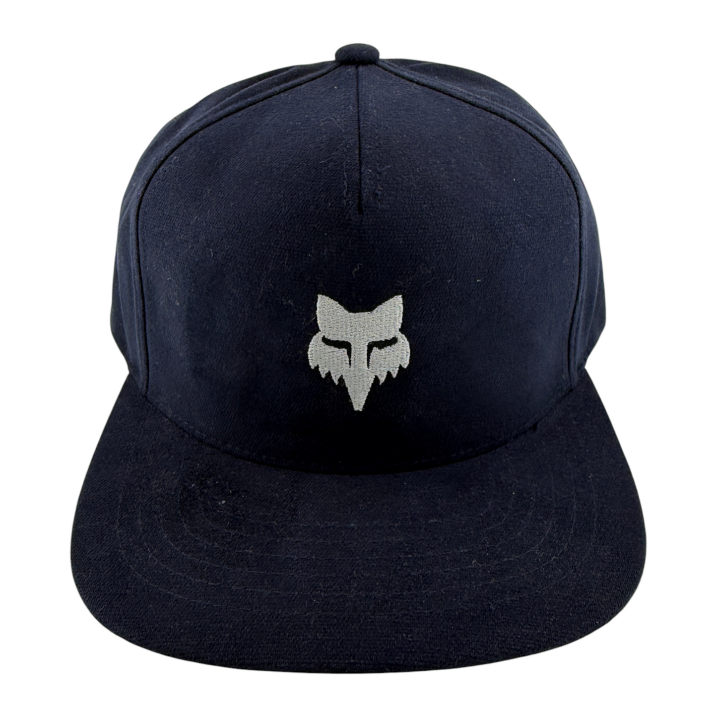 Fox Racing Fox Head Logo Navy Blue/Silver A-Frame Adjustable Snapback Hat Cap