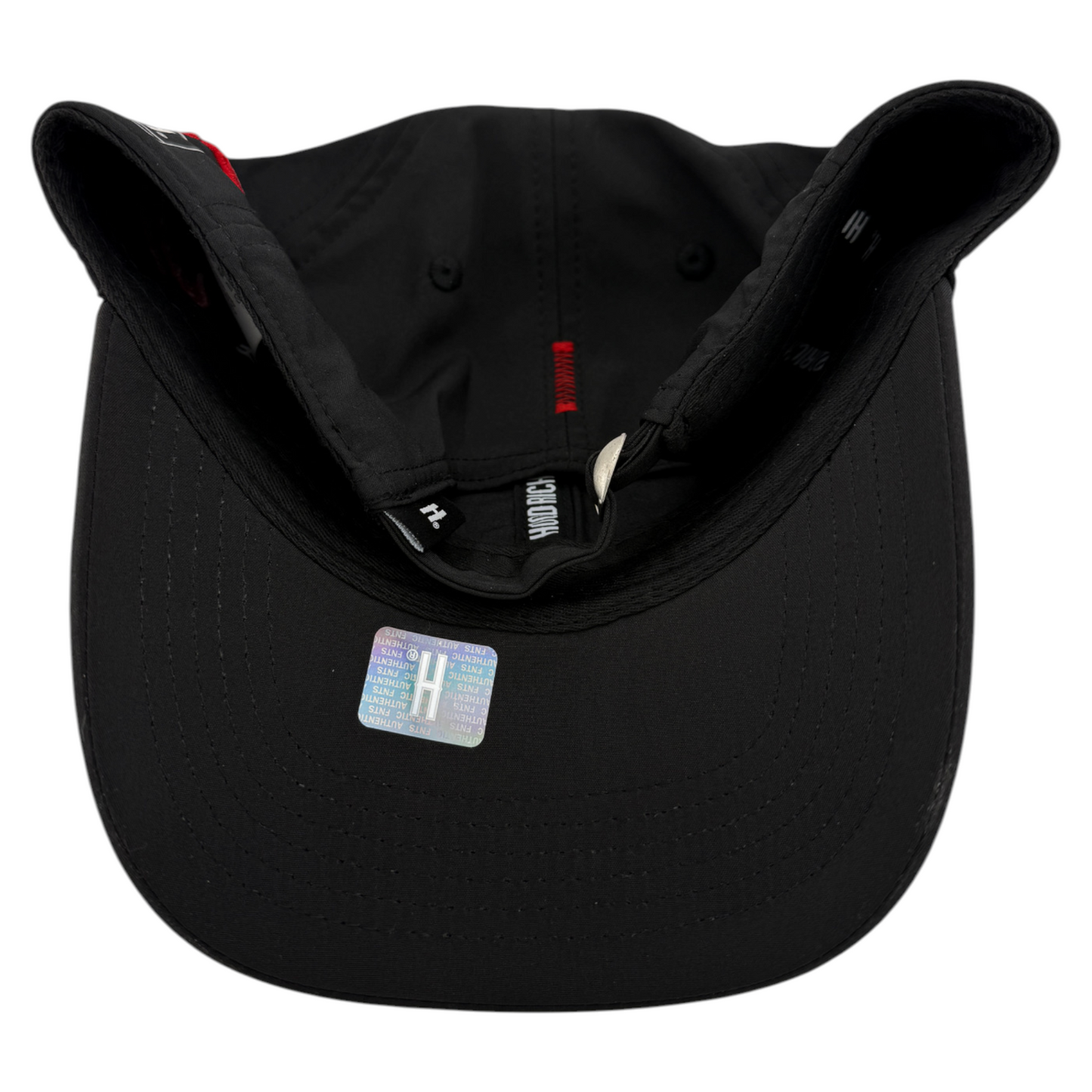 Hoodrich OG Double Scipt Red Logo Internal Pocket Adjustable Strapback Hat Cap