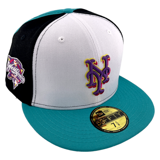 New Era New York Mets MLB 2000 World Series Patch Retro Pinwheel Pack 59FIFTY Hat Cap