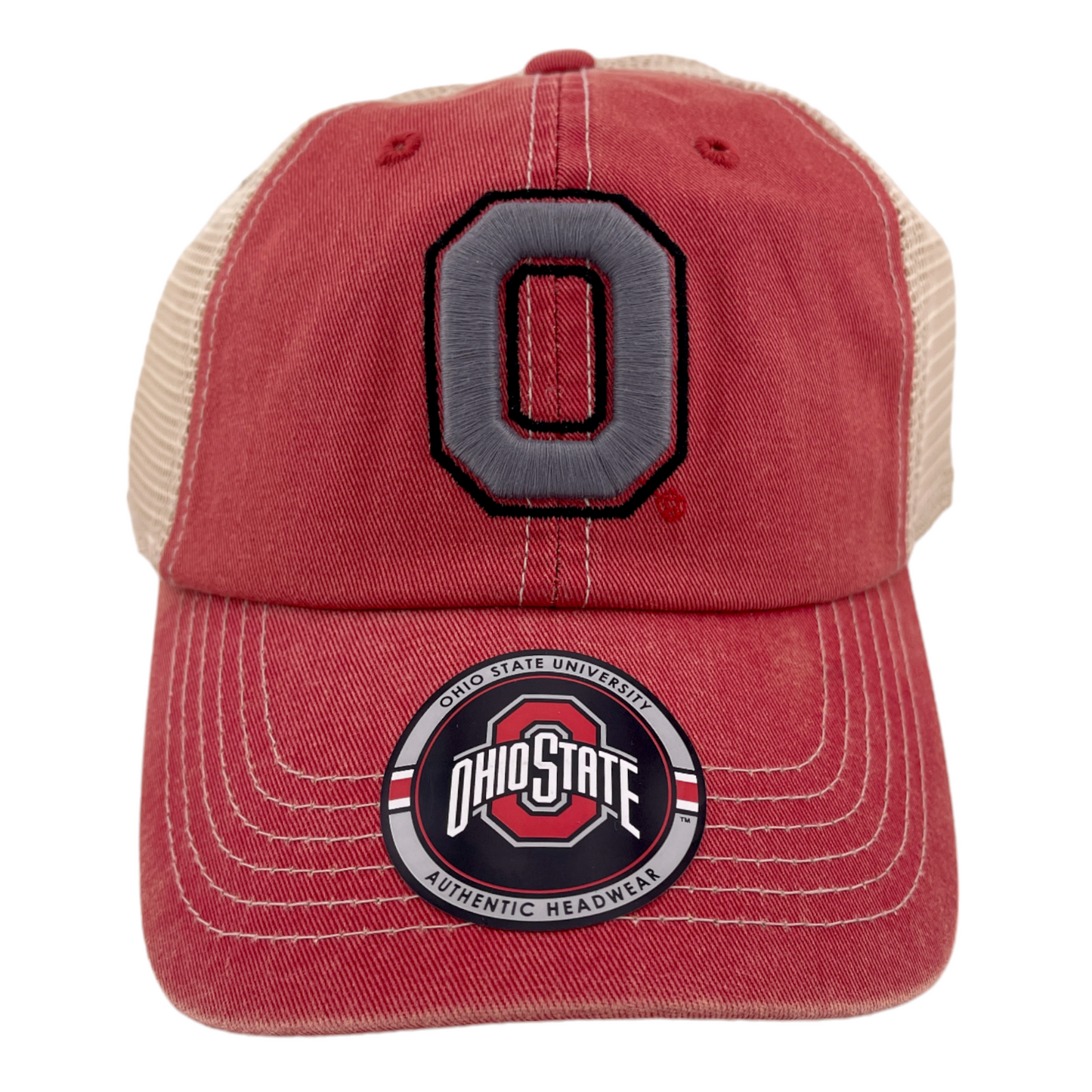 Ohio State University Buckeyes NCAA Wickler Mesh Back Trucker Adjustable Hat Cap