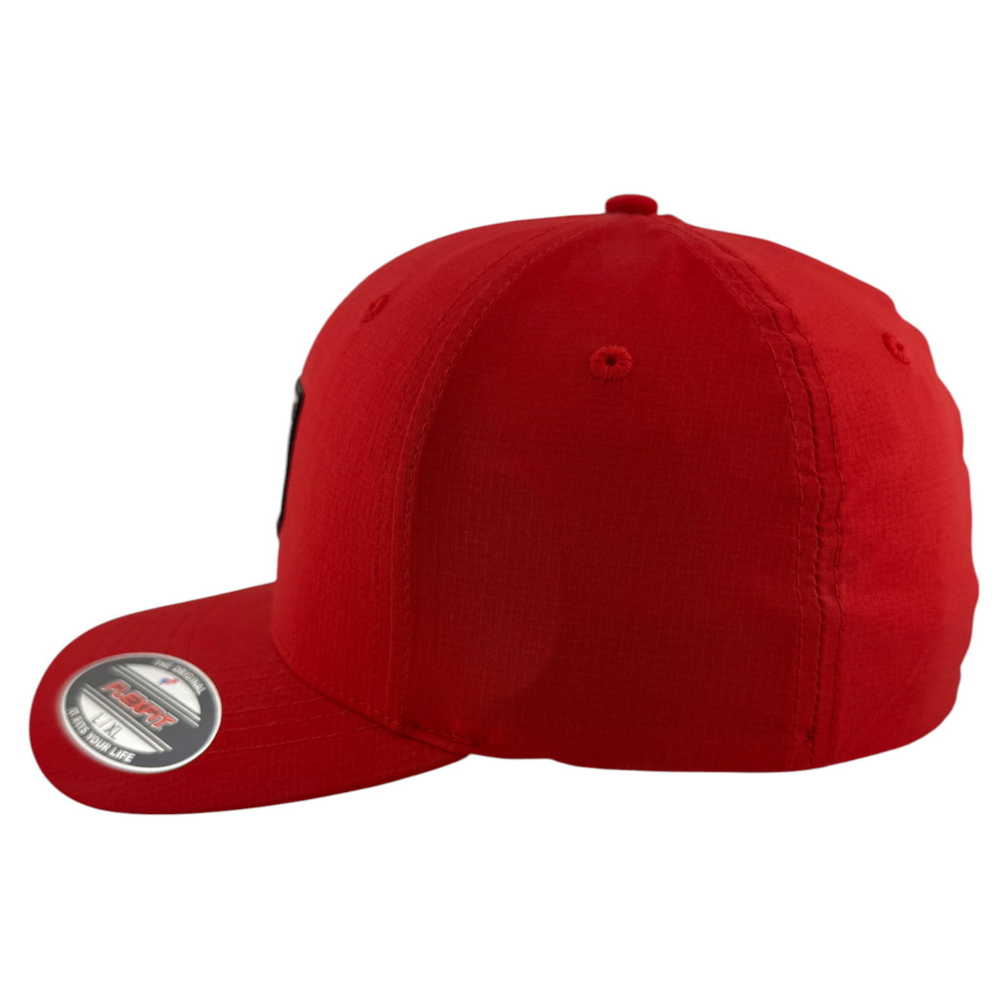 Fox Racing Shield Tech Patch Logo Red A-Frame Stretch Flex Fit Adult Hat Cap