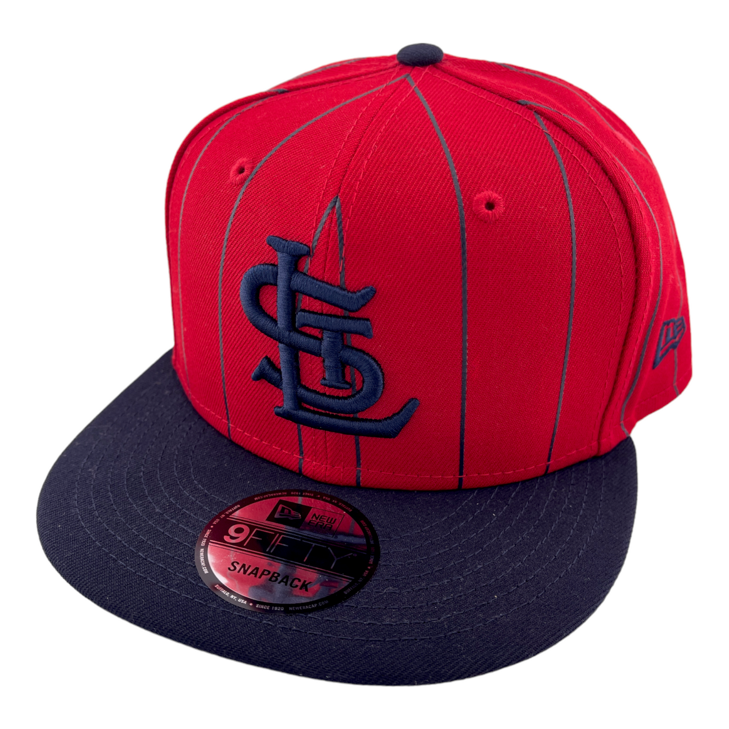 New Era St. Louis Cardinals MLB Vintage Pinstripe Navy 9Fifty Snapback Hat Cap