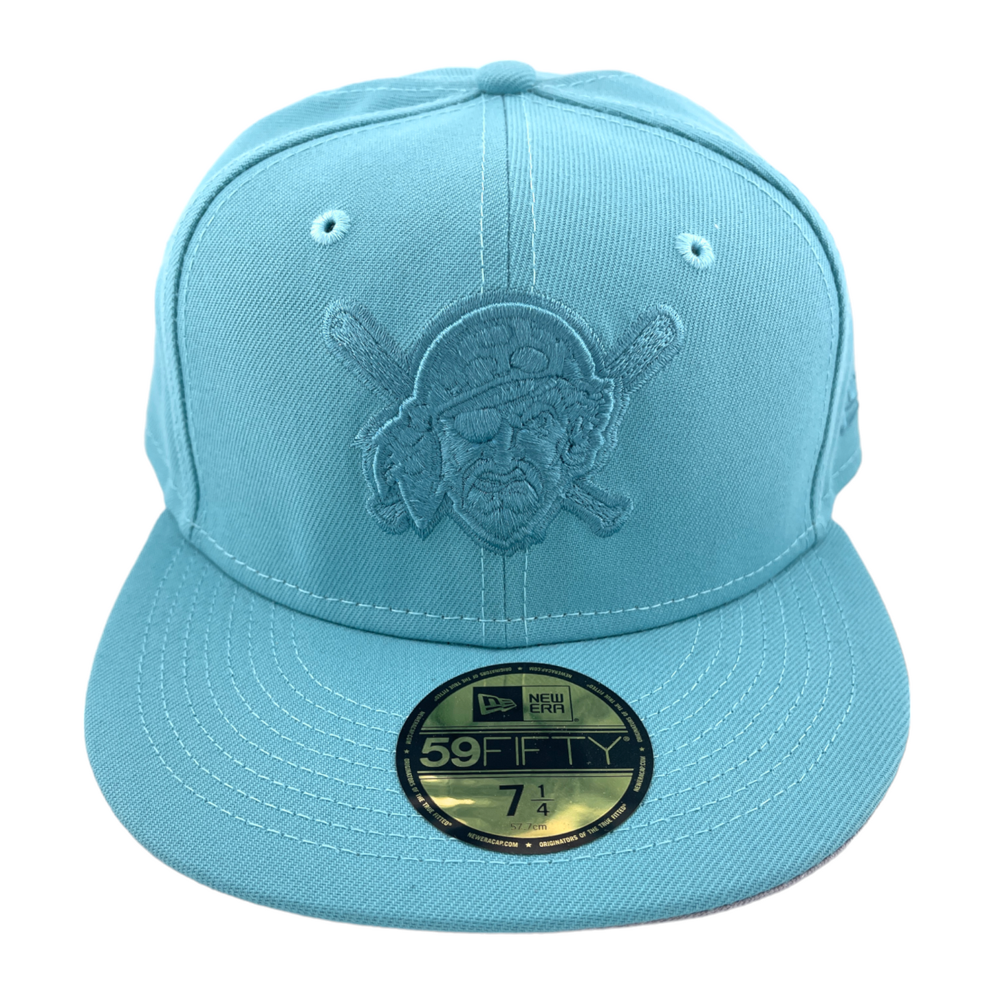 New Era Pittsburgh Pirates Light Blue Color Pack Grey UV MLB 59FIFTY Fitted Hat Cap