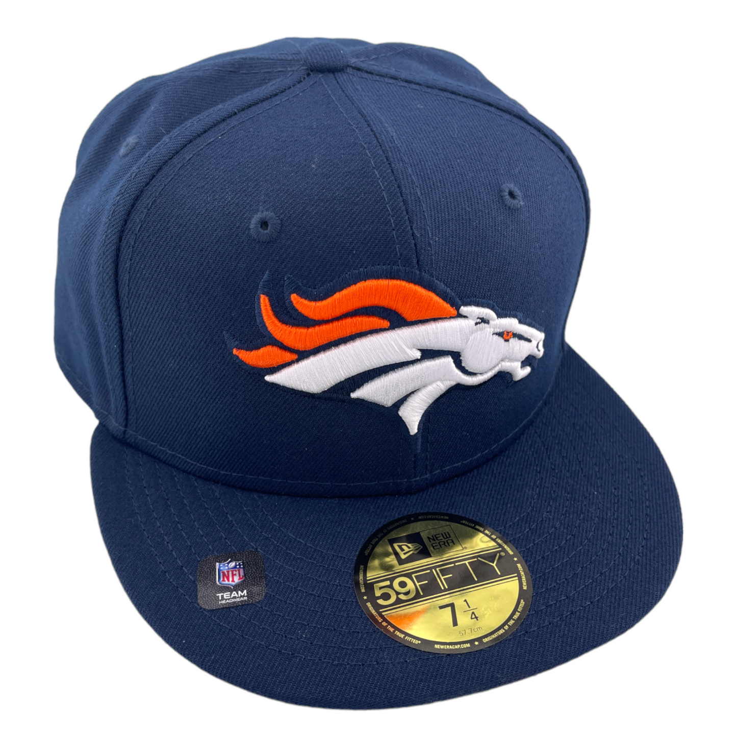 New Era Denver Broncos Classic Omaha Navy Blue/Grey UV 59Fifty Fitted Hat Cap