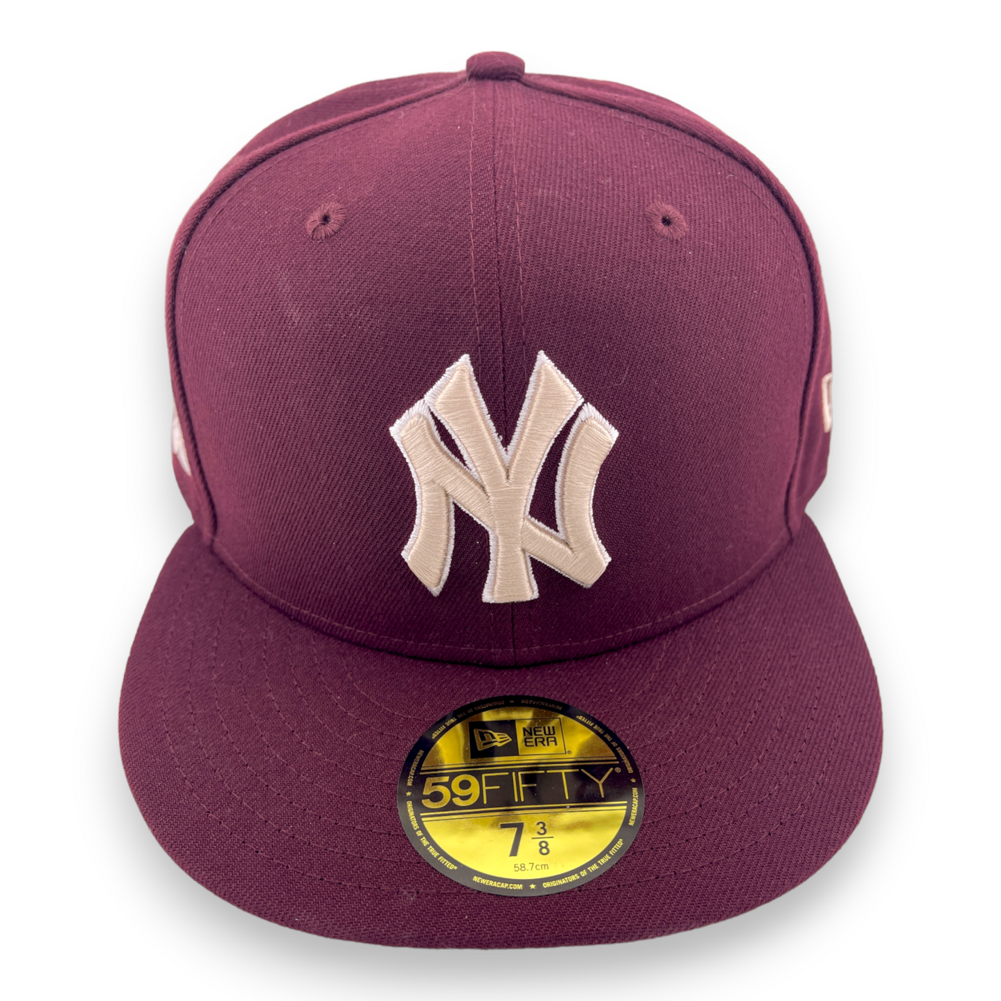 New Era New York Yankees 1927 World Series Patch Maroon/Beige UV 59FIFTY Hat Cap