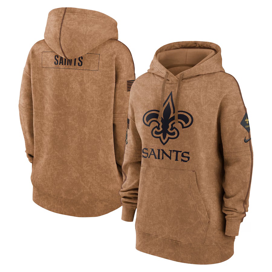 Nike New Orleans Saints 2023 Salute To Service Pullover Hoodie Women's Size M