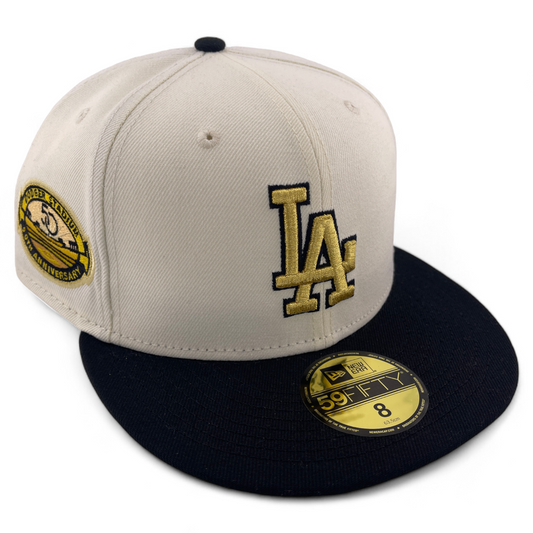 New Era Los Angeles Dodgers MLB City Icon Pack Ivory 50th 59Fifty Fitted Hat Cap