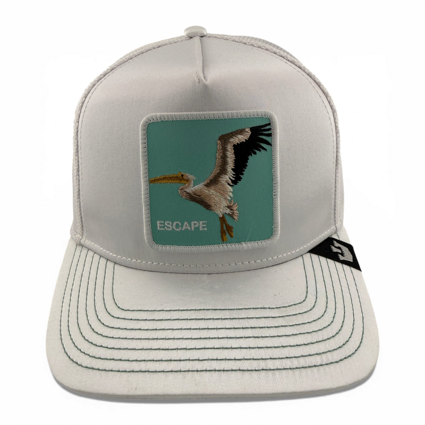 Goorin Bros Escape Pelican Farm Satin Mesh Trucker Snapback Adjustable Hat Cap