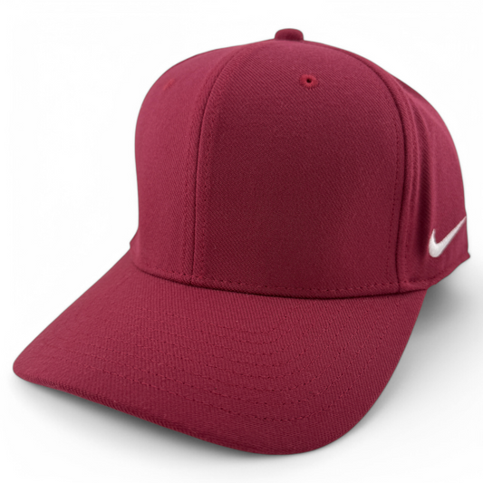 Nike Team Dri-FIT Cardinal Maroon BLANK for CUSTOMS 867308-610 Flex Fit Hat Cap